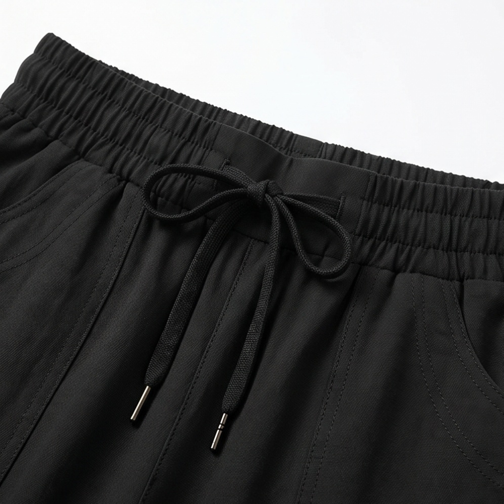 Lounella – Kobiece mjuka byxor z vida ben o kroju cropped