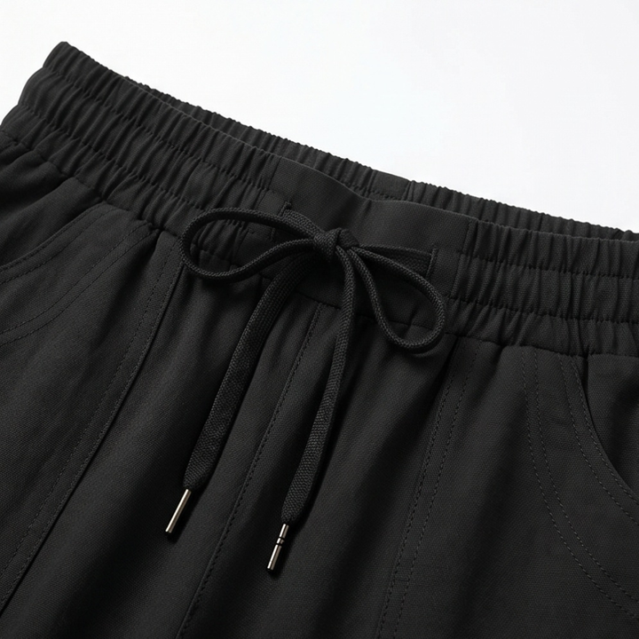 Lounella – Kobiece mjuka byxor z vida ben o kroju cropped