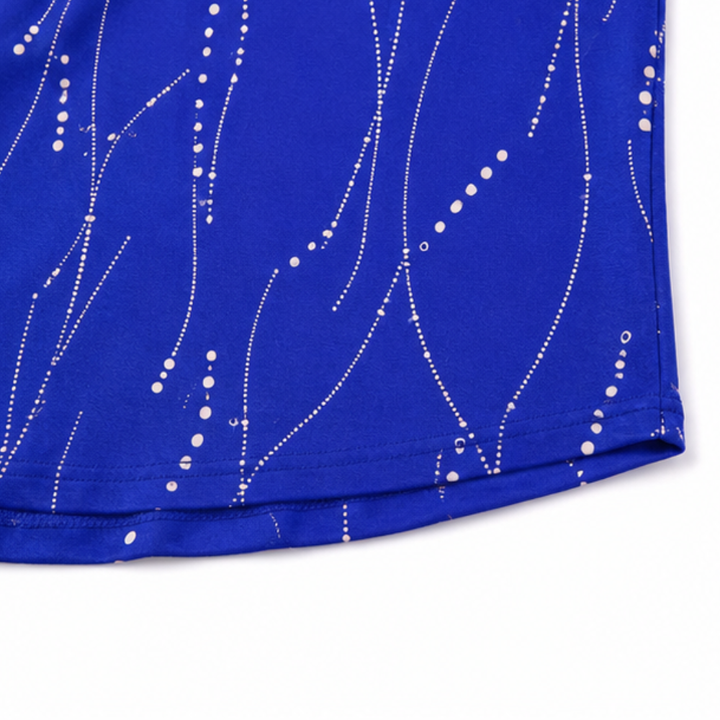 Vivelyn – Blus V-Neck z Wymiarowym Printem