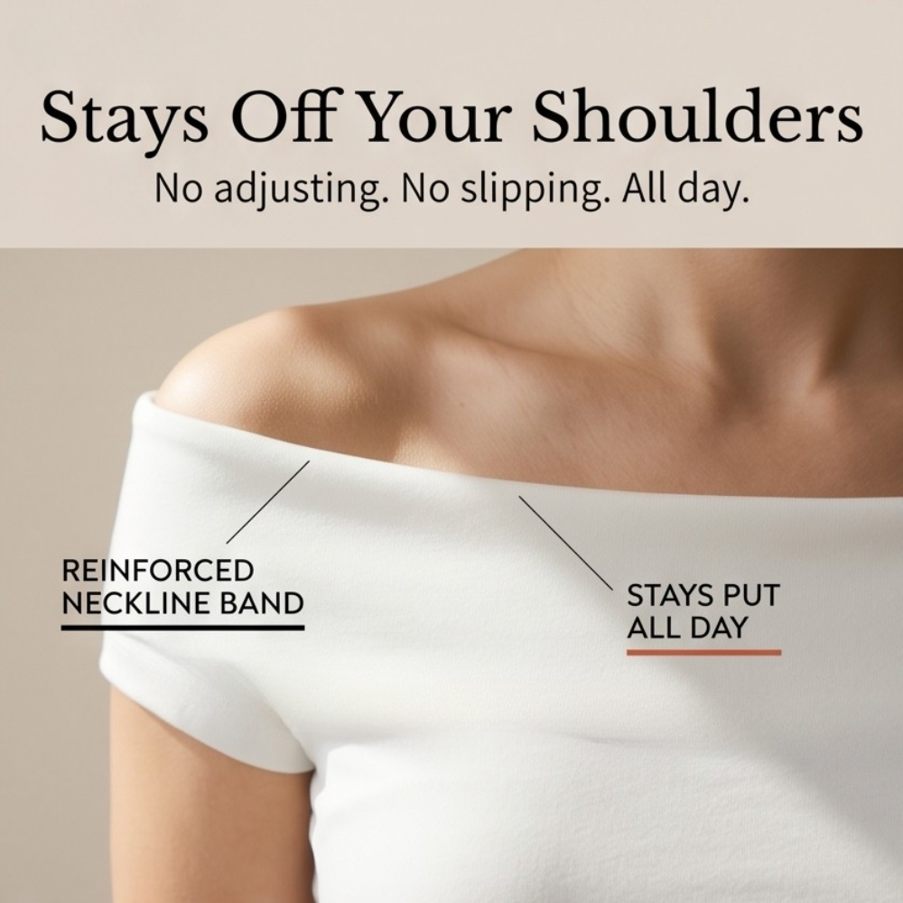 Velora – Dam blus slim-fit utan ramiączek