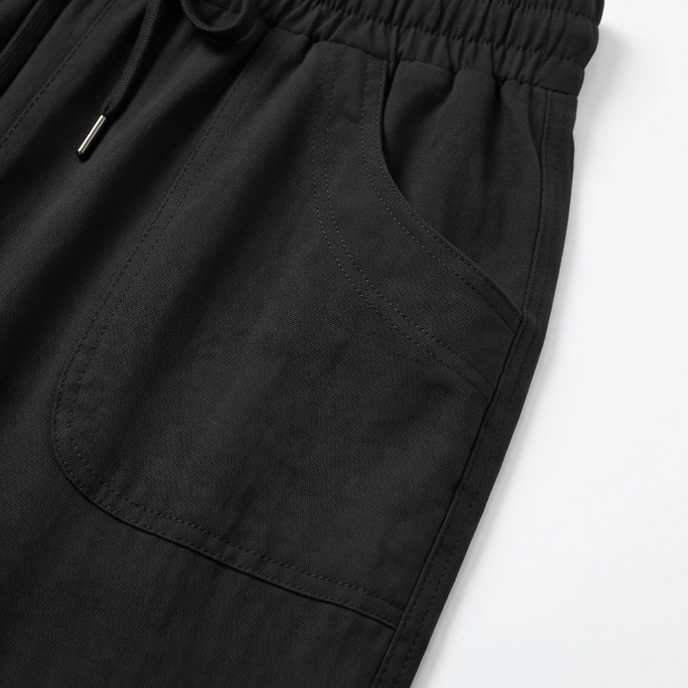 Lounella – Kobiece mjuka byxor z vida ben o kroju cropped