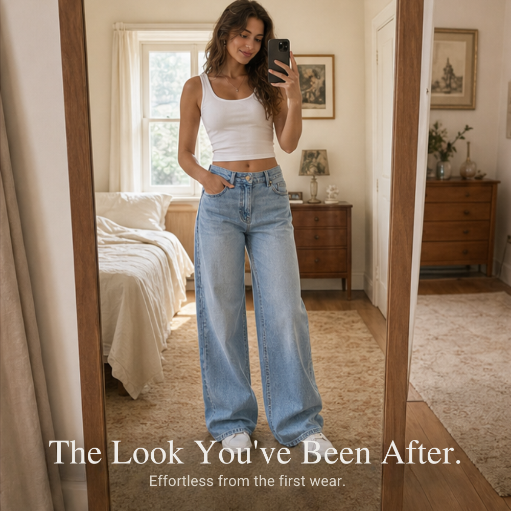 Lunavia – Dam jeans w stilu vintage z vida ben
