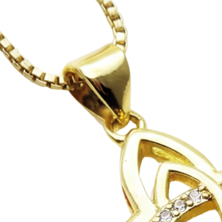 Elowen – Halsband z Kristall Celtickim Węzłem
