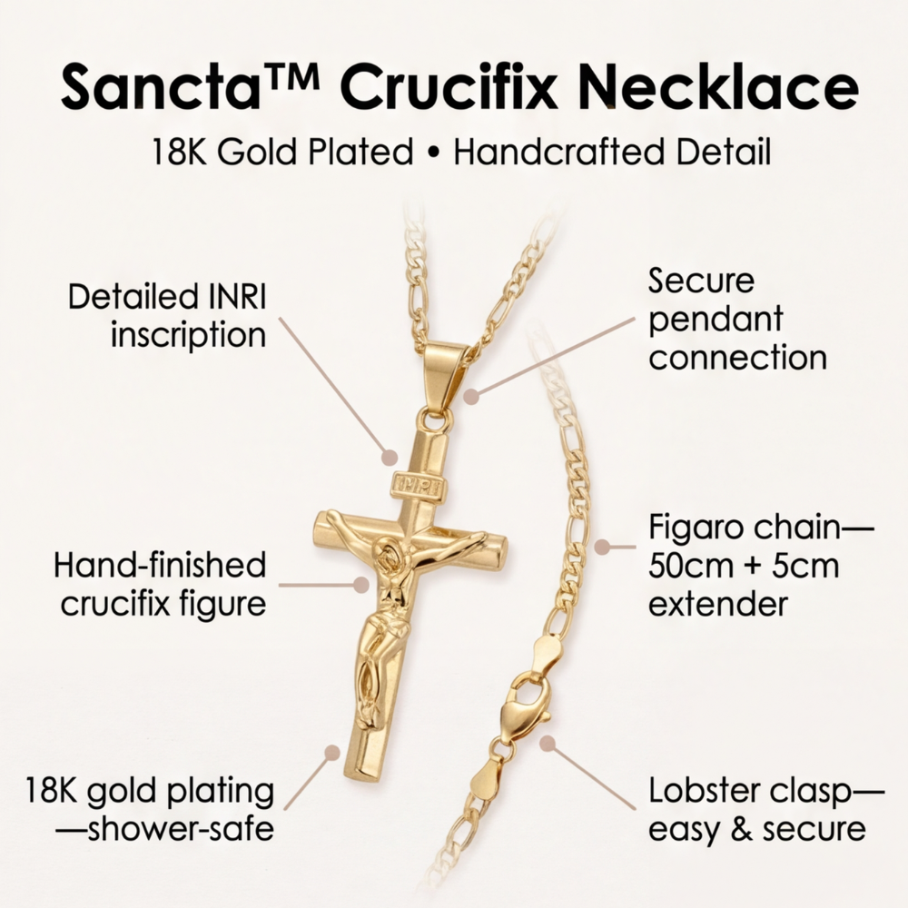 Sancta – Modern Halsband z Krucyfiksem
