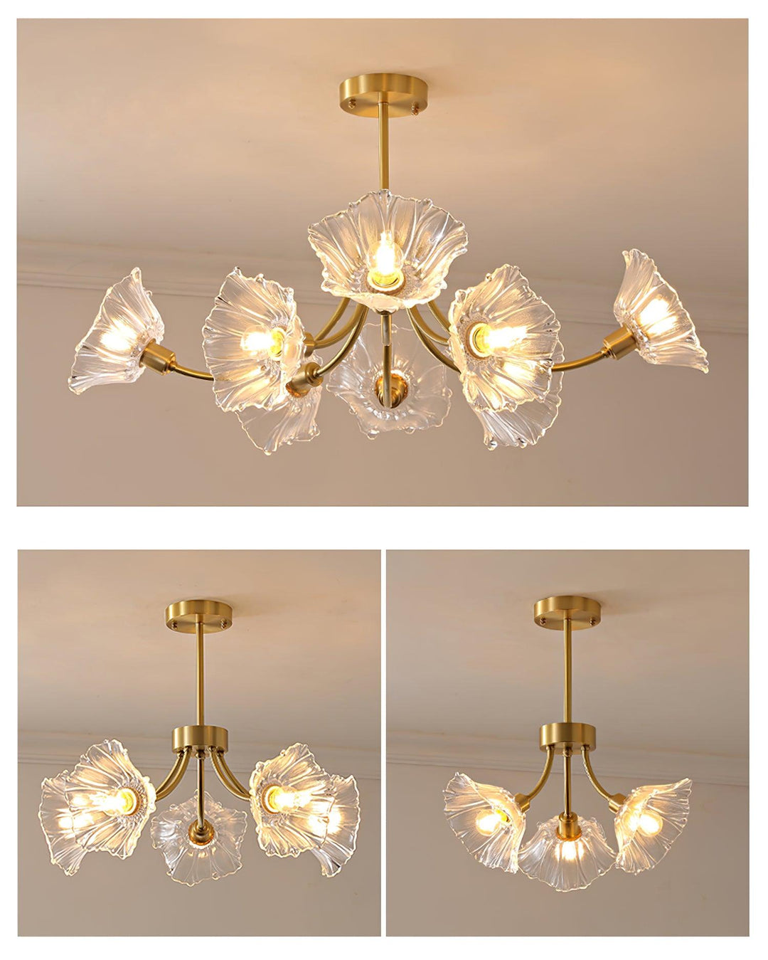 Kalin Blomma Glas Kandelaber