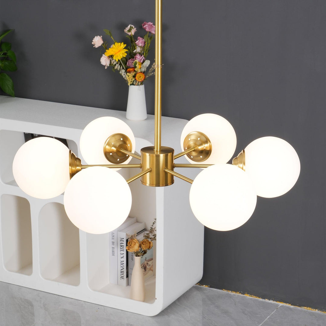 Marlowe Opal Globe Kandelaber