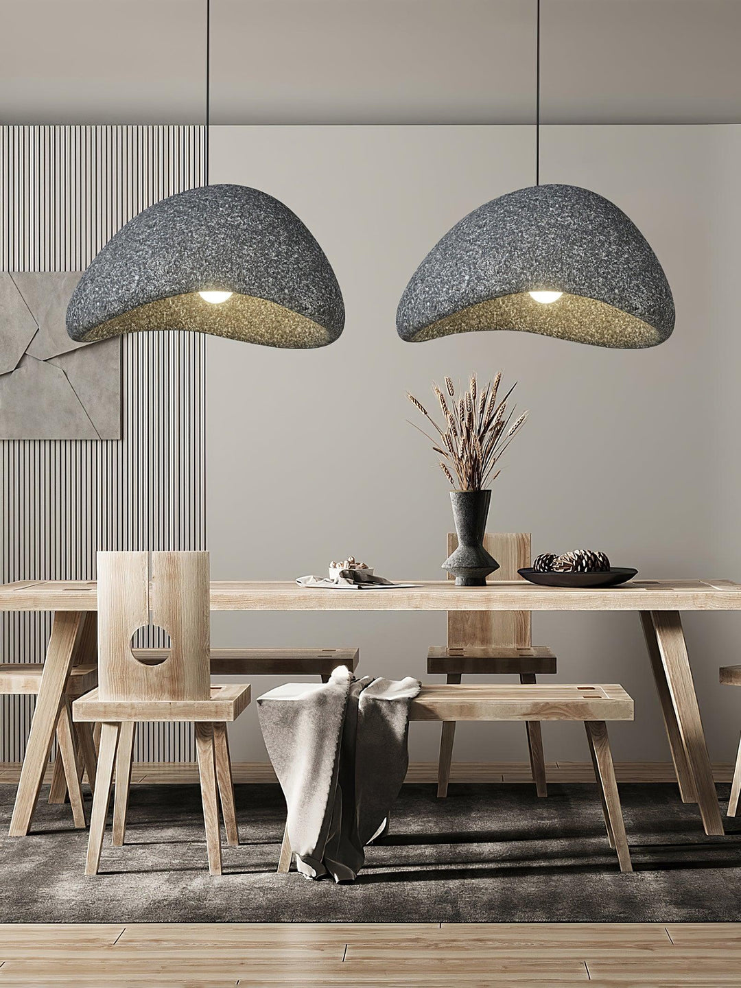 Tsukiyo Wabi-Sabi Molnpendellampa