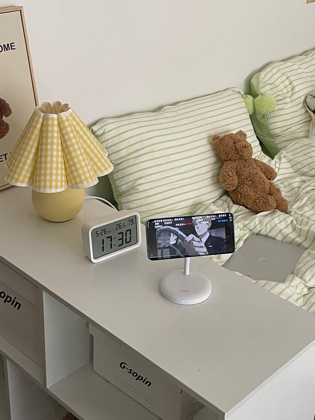 Kicsi Knife Pleat Bordslampa