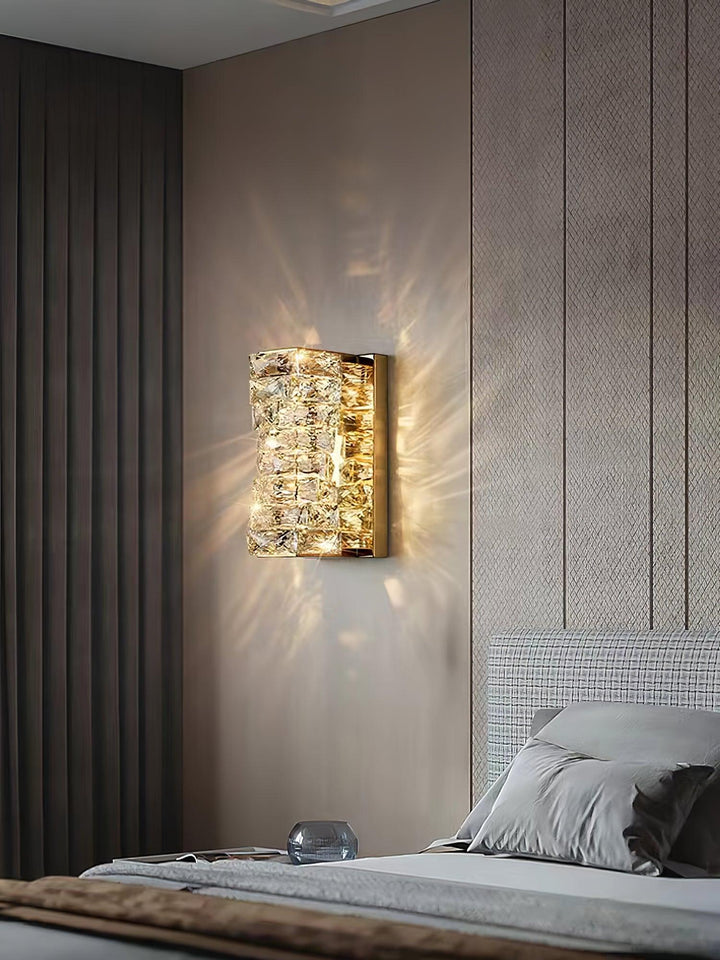 Laminat Kristall Vägglampa