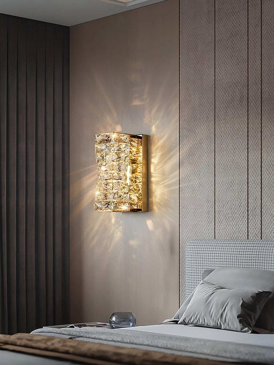 Laminat Kristall Vägglampa