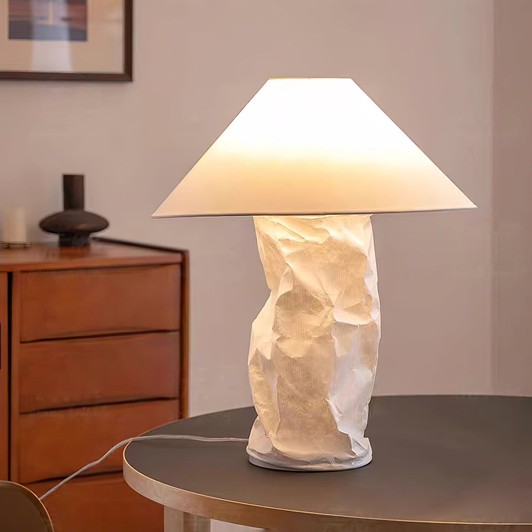 Krinklad Pappers Bordslampa