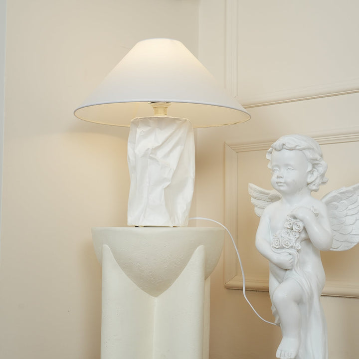 Krinklad Pappers Bordslampa