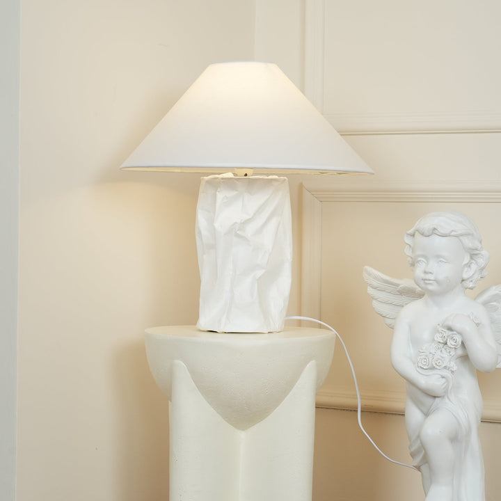 Krinklad Pappers Bordslampa