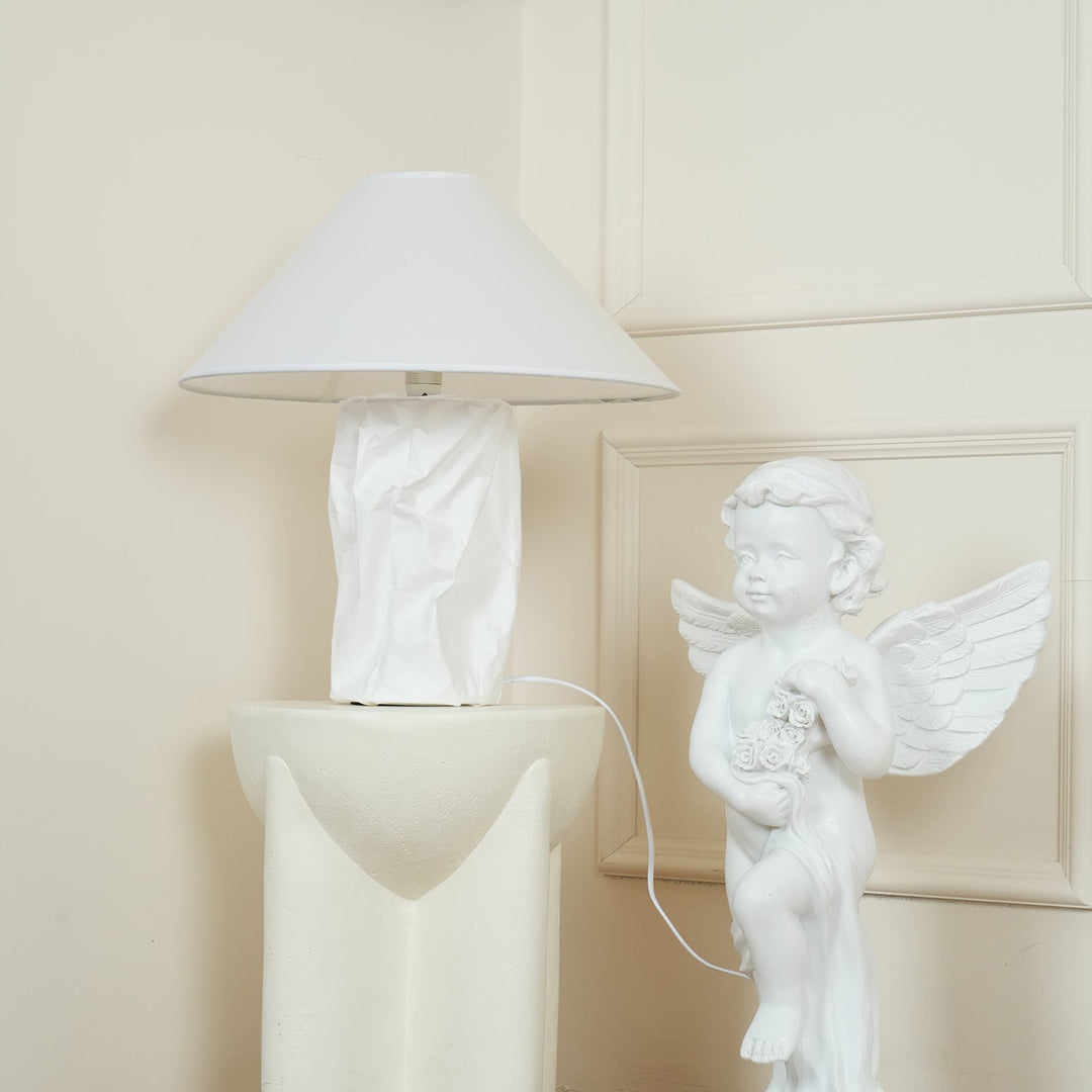Krinklad Pappers Bordslampa