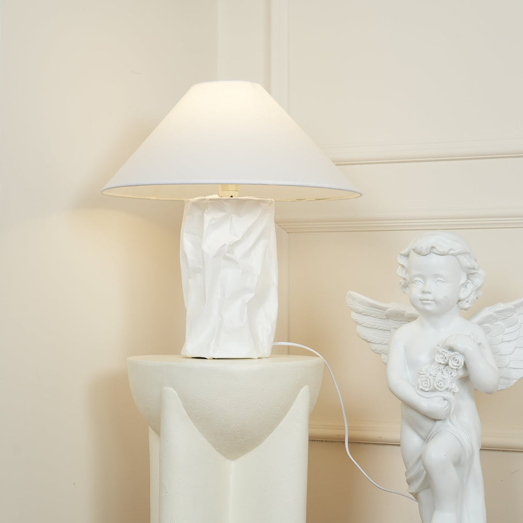 Krinklad Pappers Bordslampa