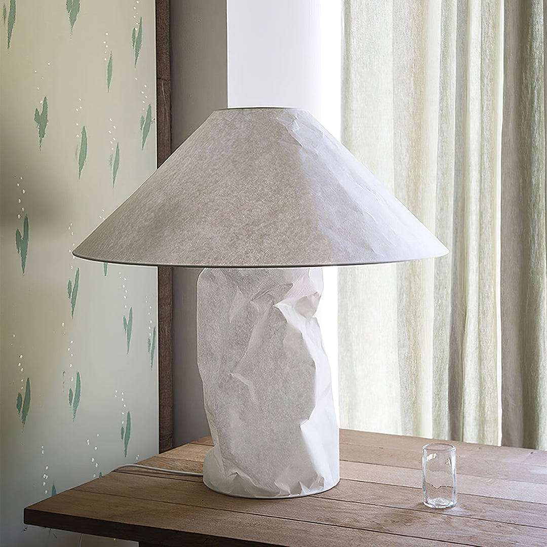 Krinklad Pappers Bordslampa