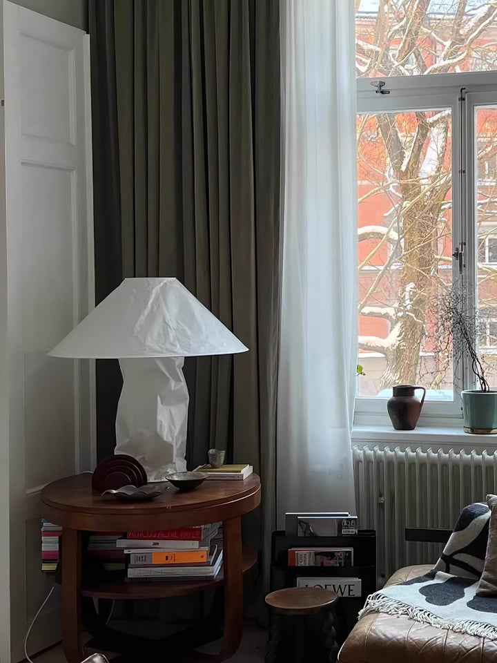 Krinklad Pappers Bordslampa