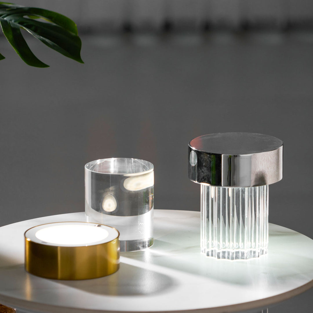 Trådlös Kristall Tumbler Lampa