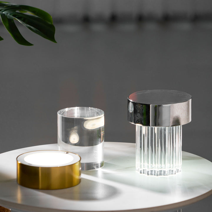 Trådlös Kristall Tumbler Lampa