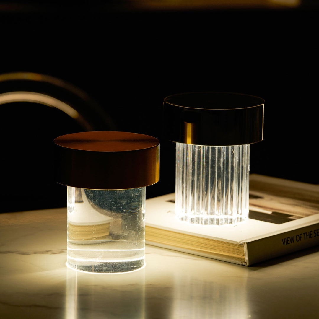Trådlös Kristall Tumbler Lampa