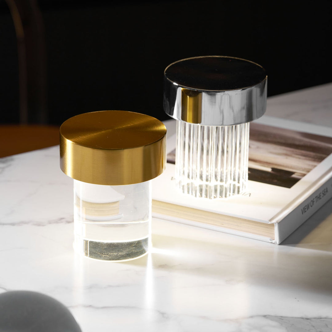 Trådlös Kristall Tumbler Lampa