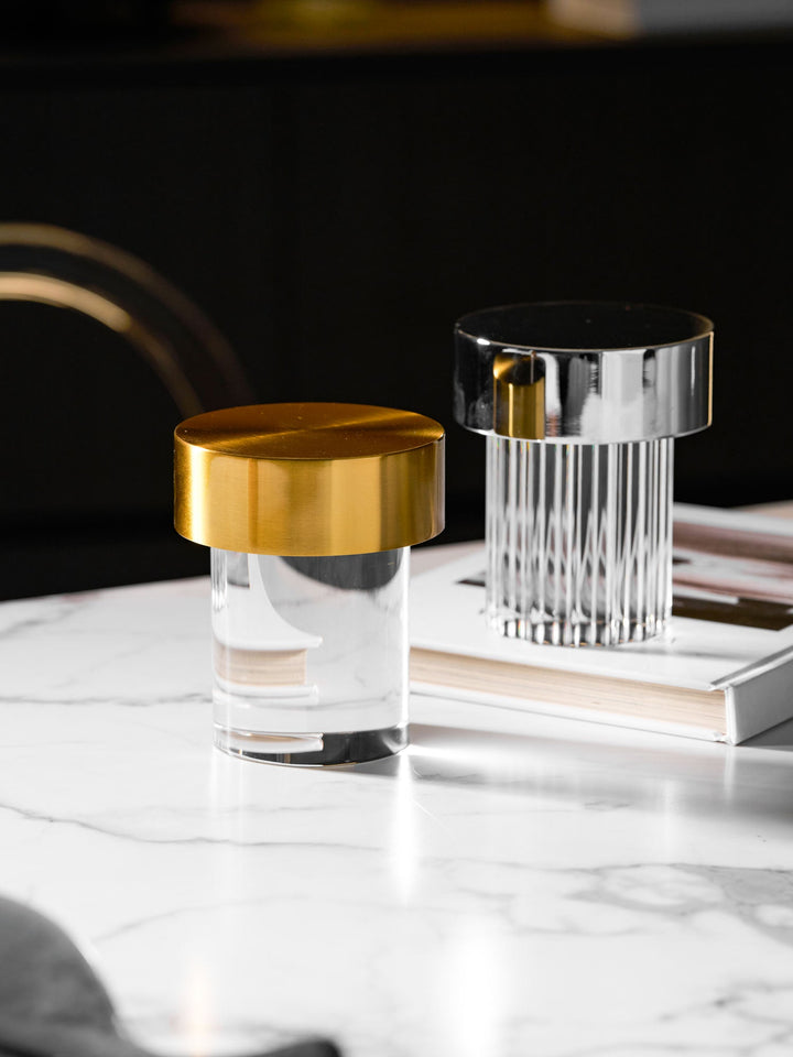 Trådlös Kristall Tumbler Lampa