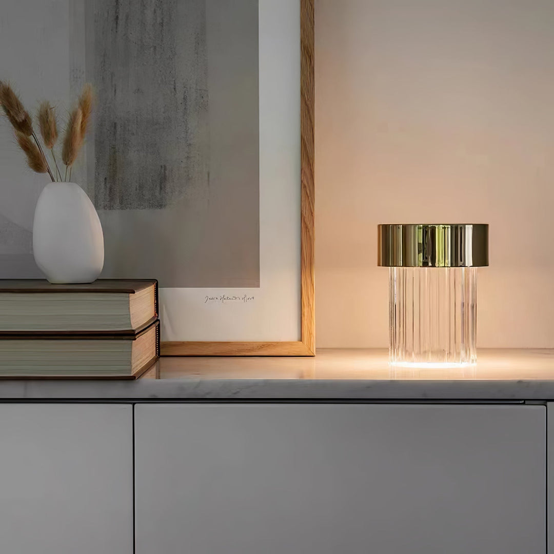 Trådlös Kristall Tumbler Lampa