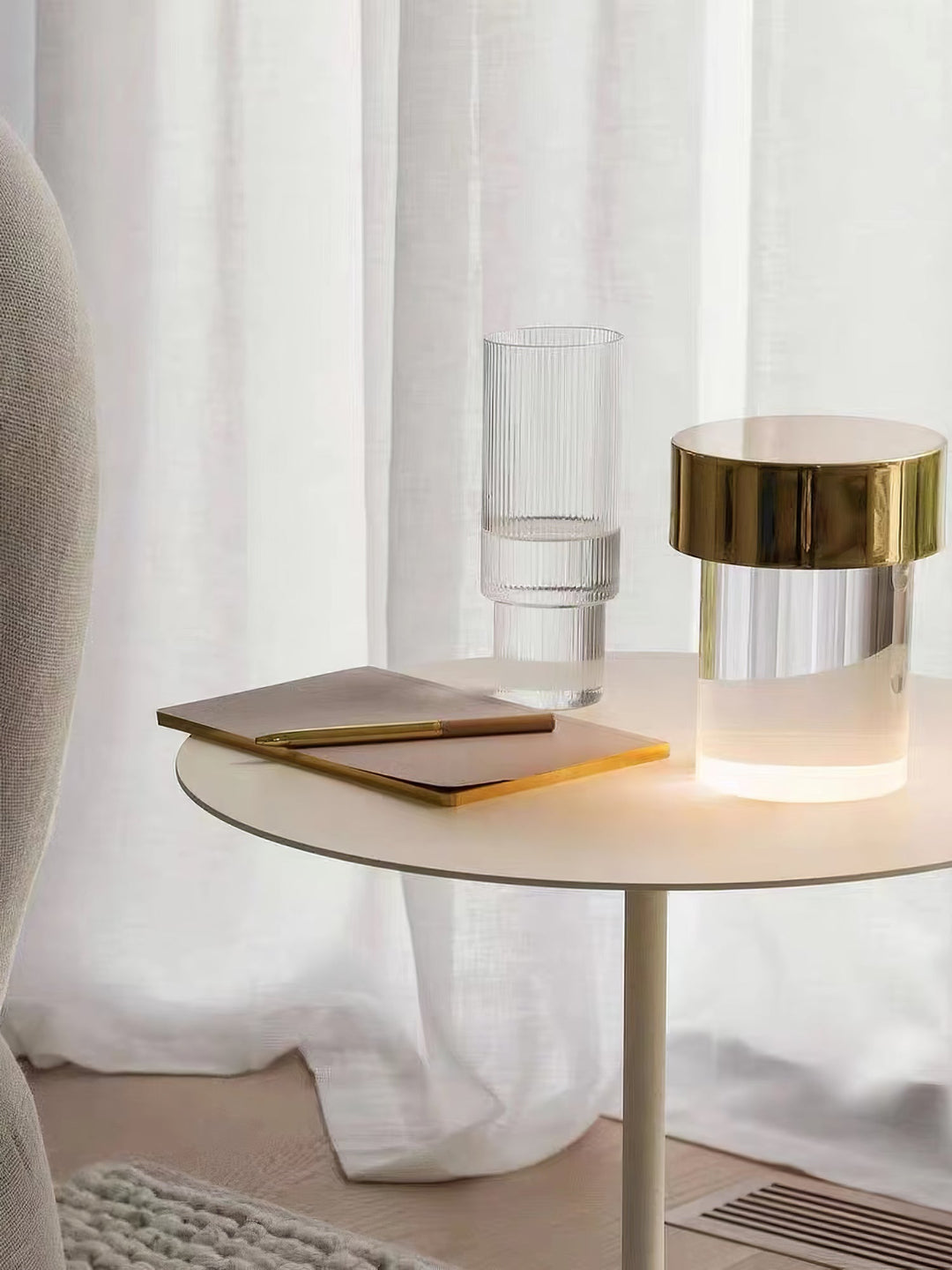 Trådlös Kristall Tumbler Lampa