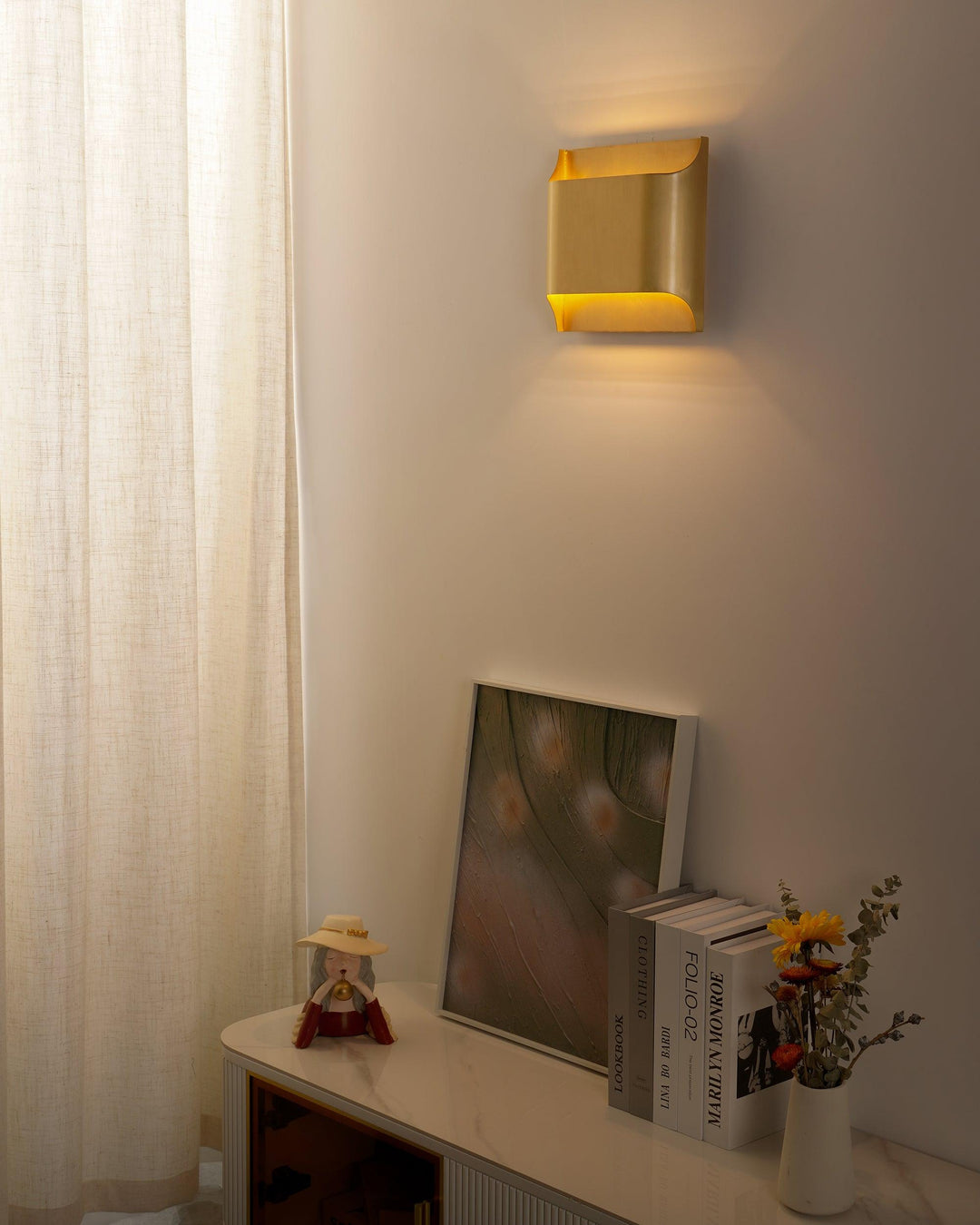 Leclerc Vägglampa i Mässing