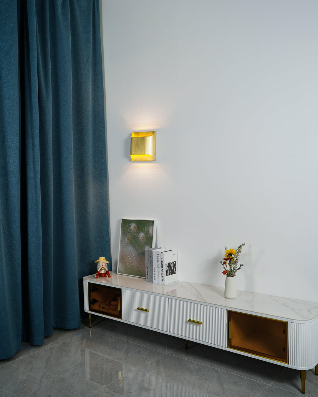 Leclerc Vägglampa i Mässing