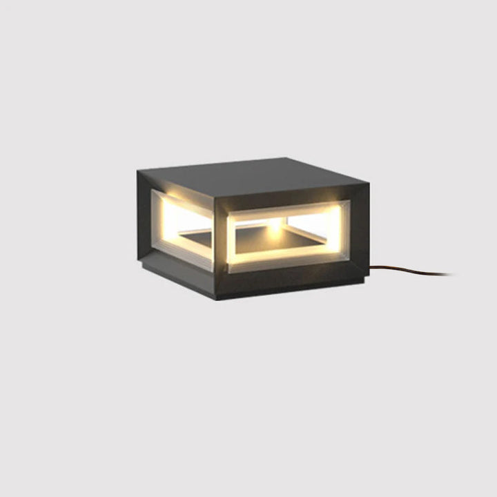 Ljus Kub Utomhus Postlampa