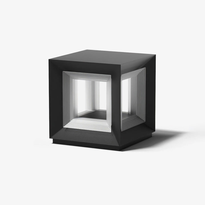 Ljus Kub Utomhus Postlampa