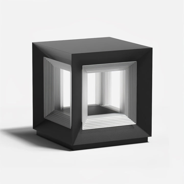 Ljus Kub Utomhus Postlampa
