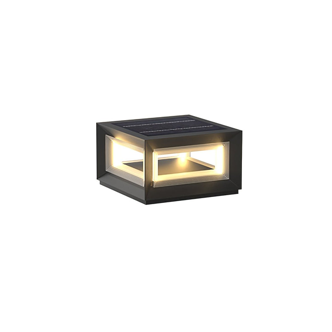 Ljus Kub Utomhus Postlampa