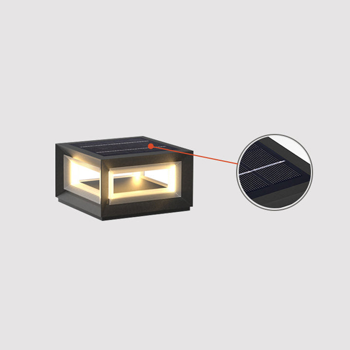 Ljus Kub Utomhus Postlampa