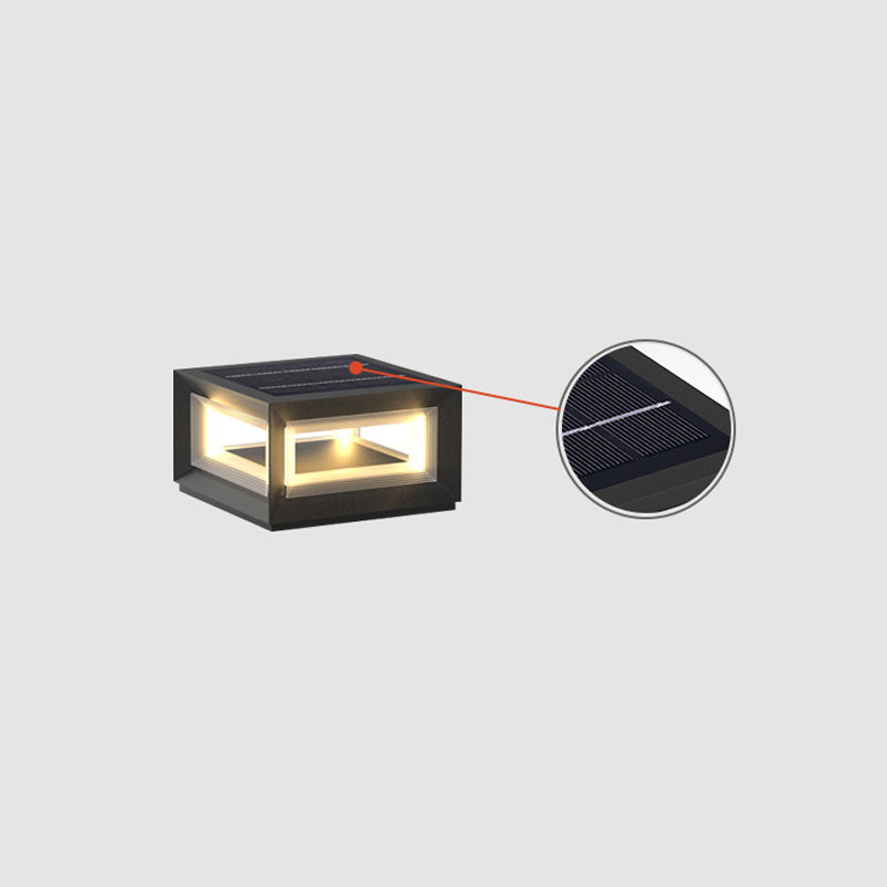 Ljus Kub Utomhus Postlampa