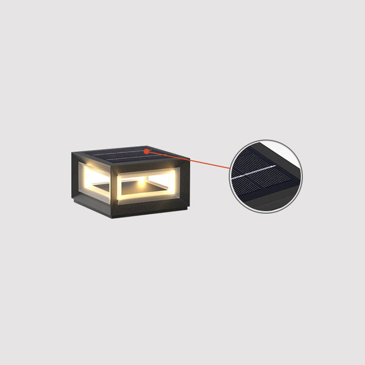 Ljus Kub Utomhus Postlampa