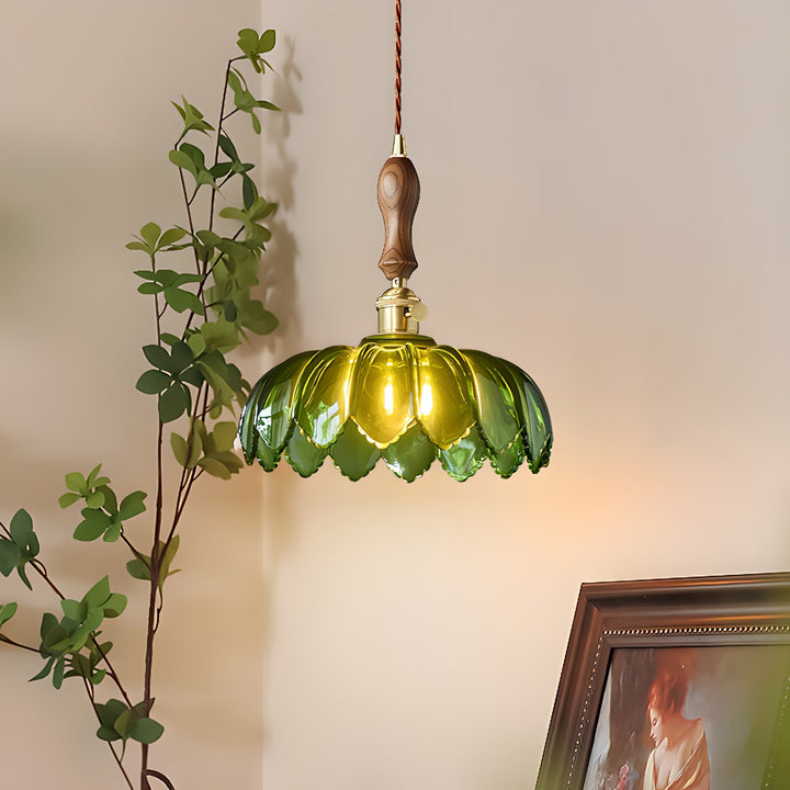 Lila Petal Pendellampa