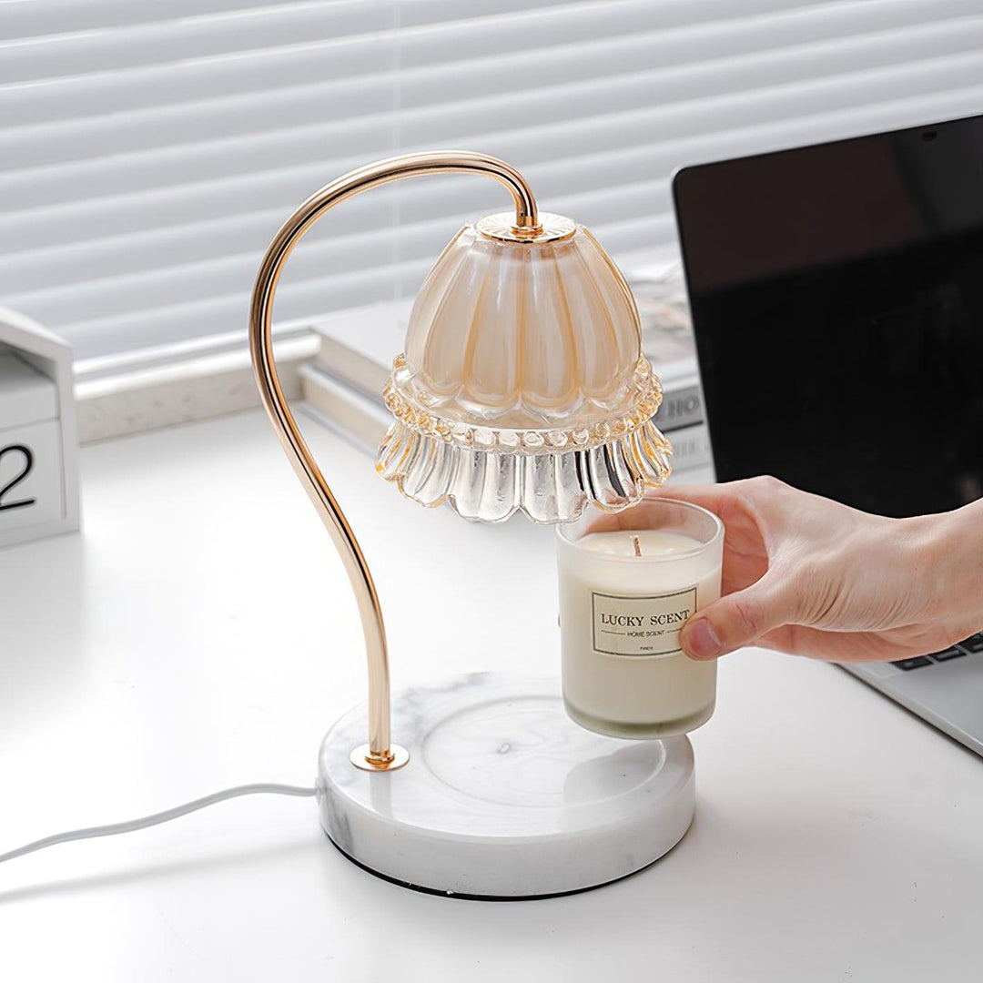 Lily Marmor Värmare Bordslampa