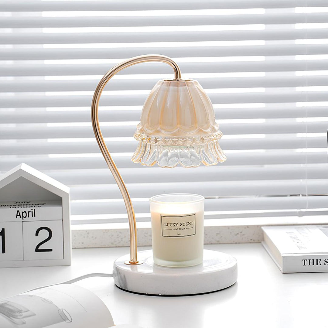 Lily Marmor Värmare Bordslampa