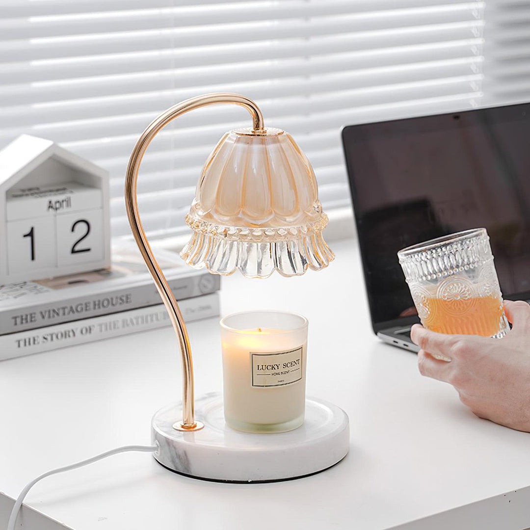 Lily Marmor Värmare Bordslampa