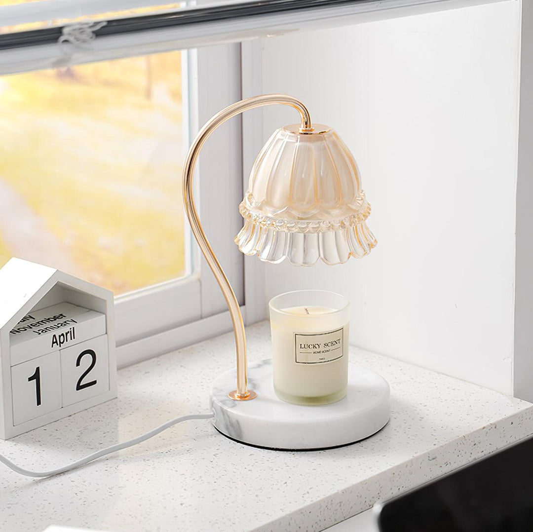 Lily Marmor Värmare Bordslampa