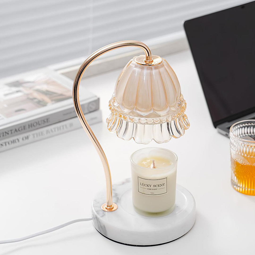 Lily Marmor Värmare Bordslampa