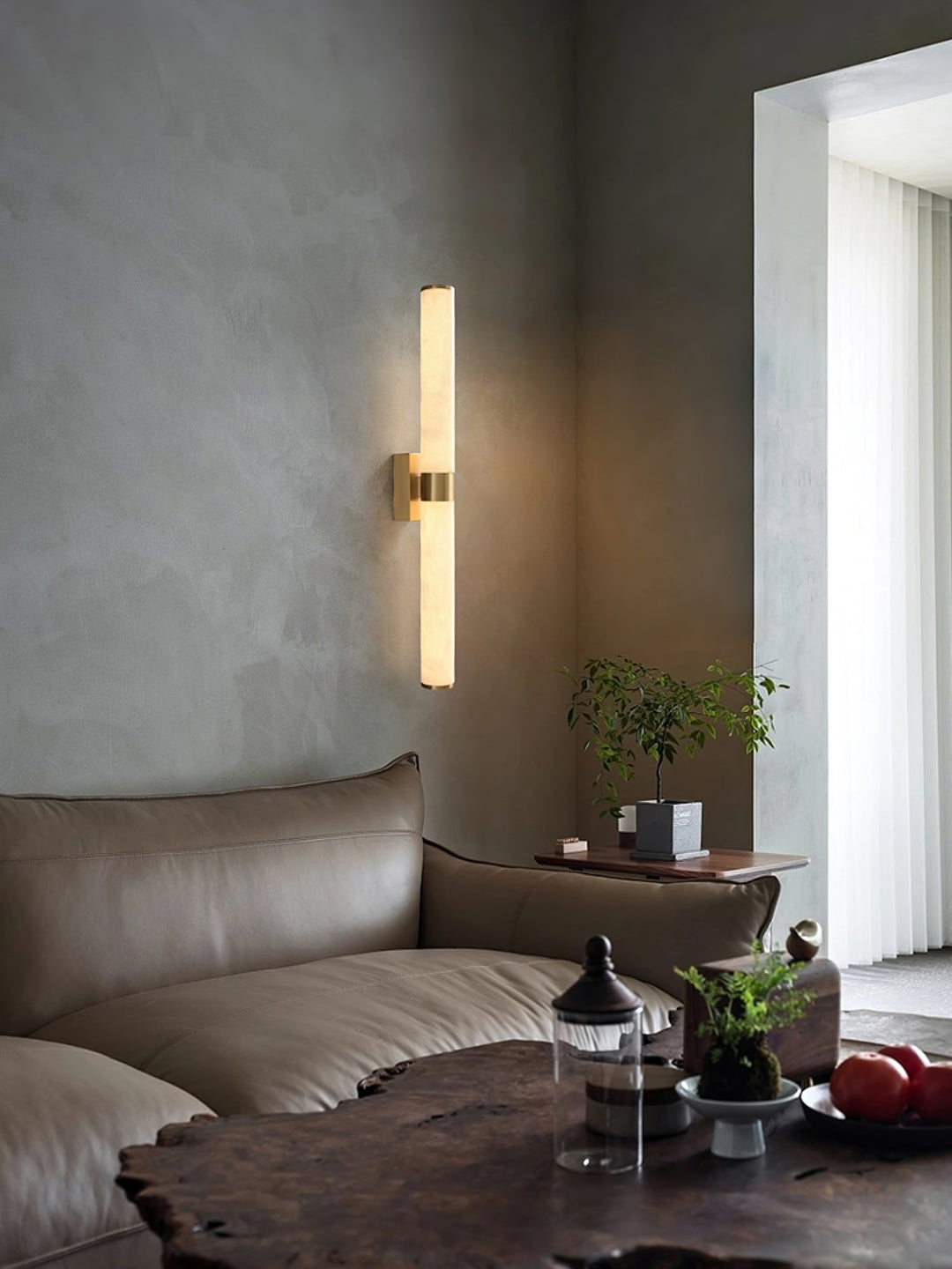 Linje Alabaster Vägglampa