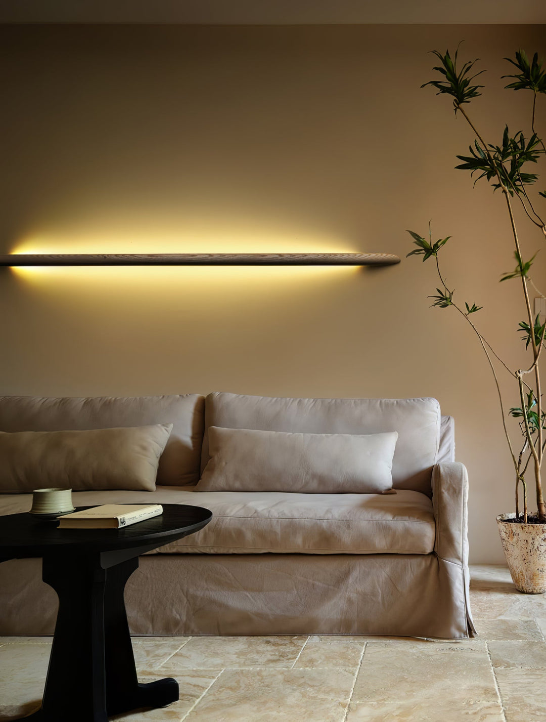 Linea Trä Vägglampa