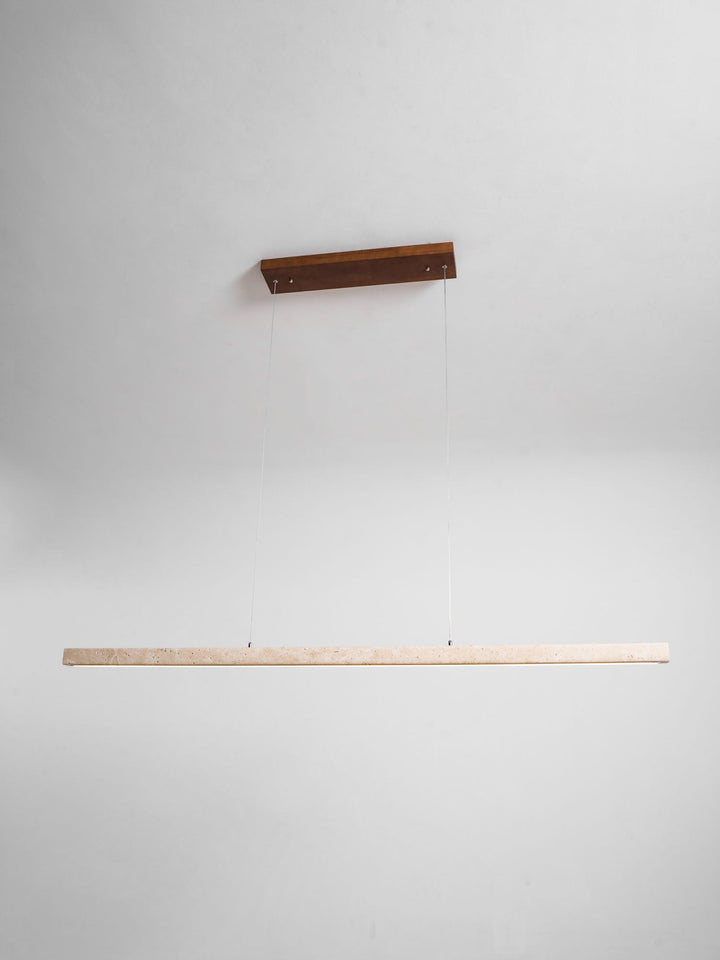 Linear Travertine Pendant Lamp