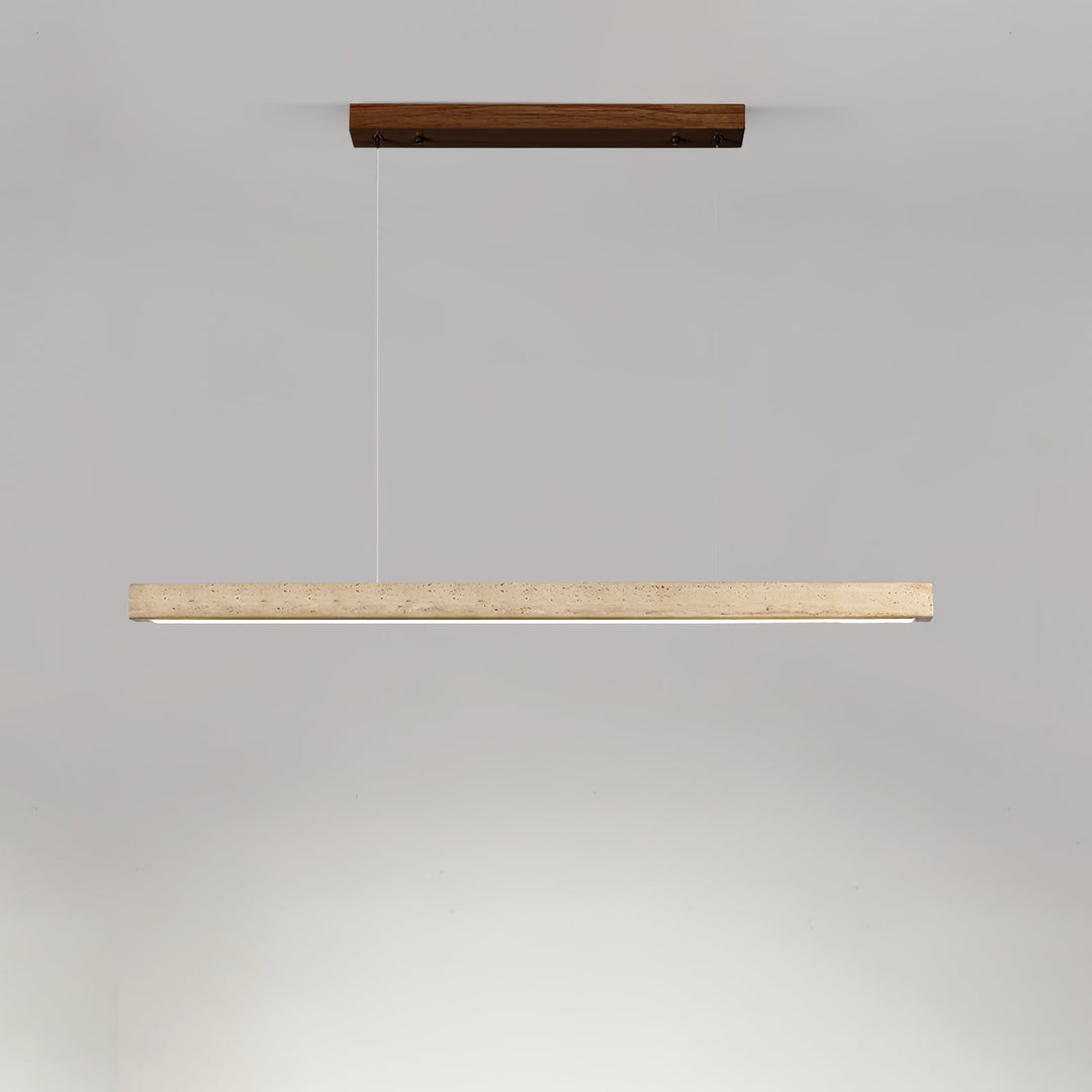 Linear Travertine Pendant Lamp