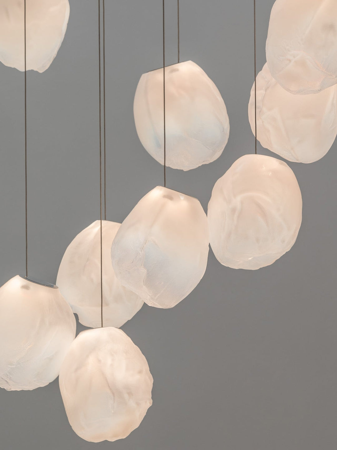 Flytande Glas Sten Hängande Lampa