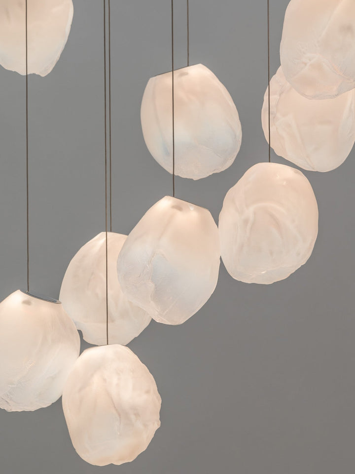 Flytande Glas Sten Hängande Lampa