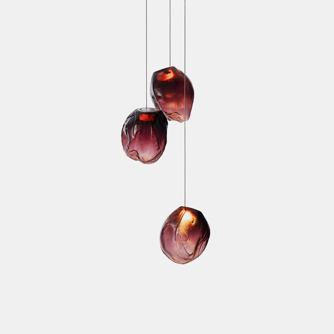 Flytande Glas Sten Hängande Lampa